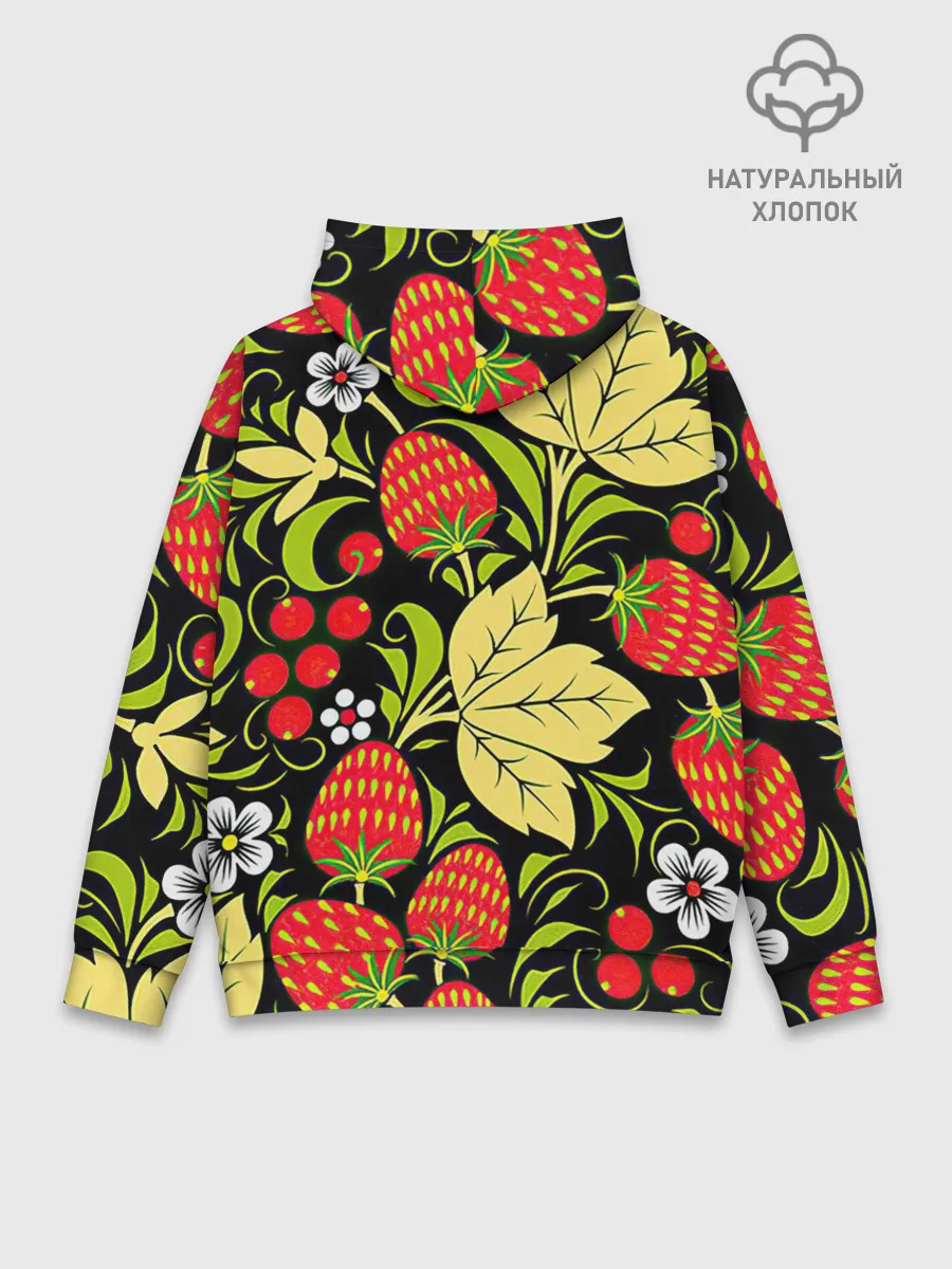 Худи мужской база хлопок / Хохлома