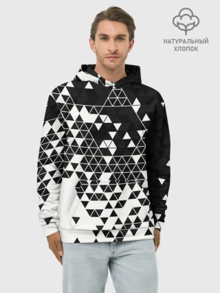 Худи мужской база хлопок / Векторные фигуры
