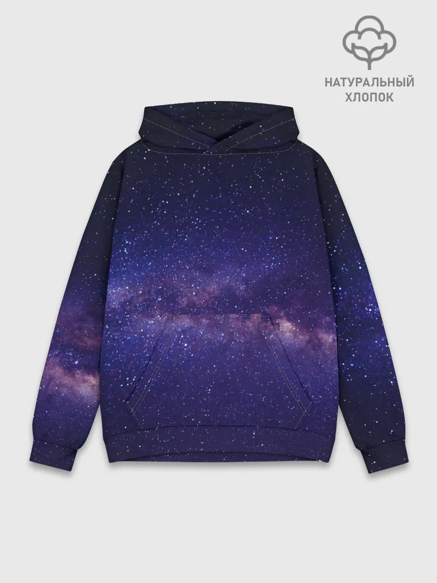 Худи мужской база хлопок / Космос