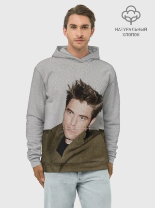 Худи мужской база хлопок / Роберт Паттинсон