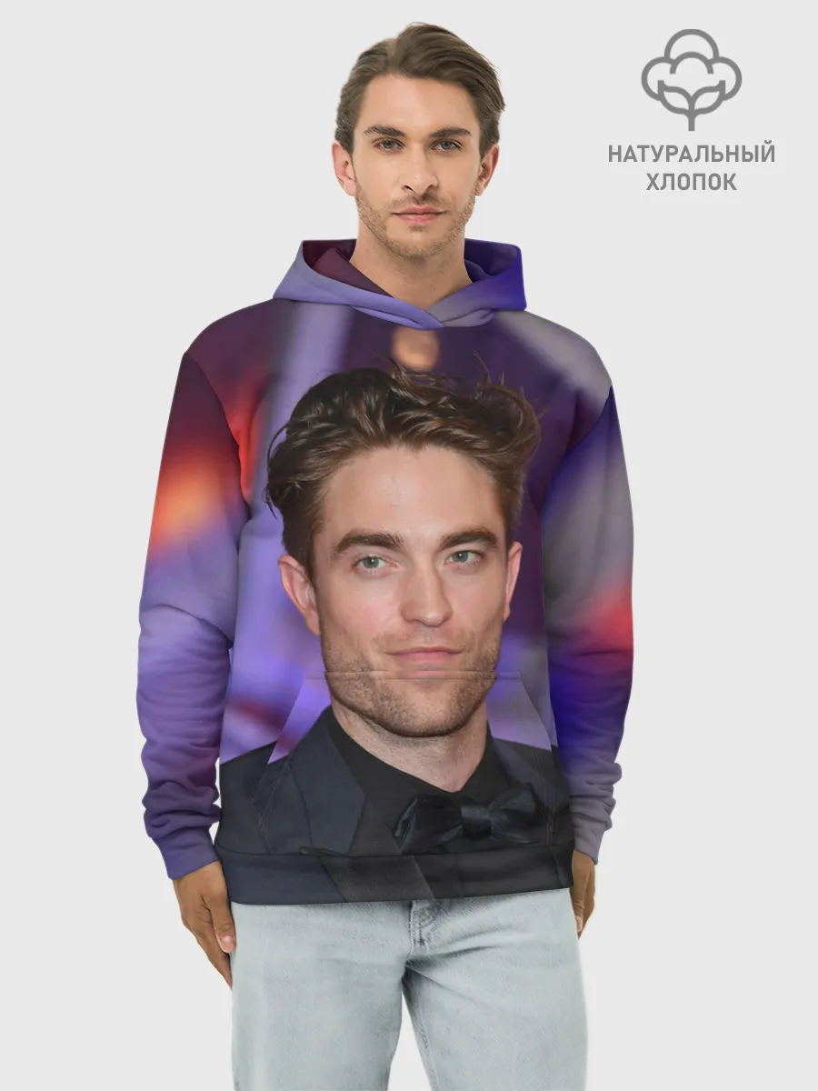 Худи мужской база хлопок / Роберт Паттинсон