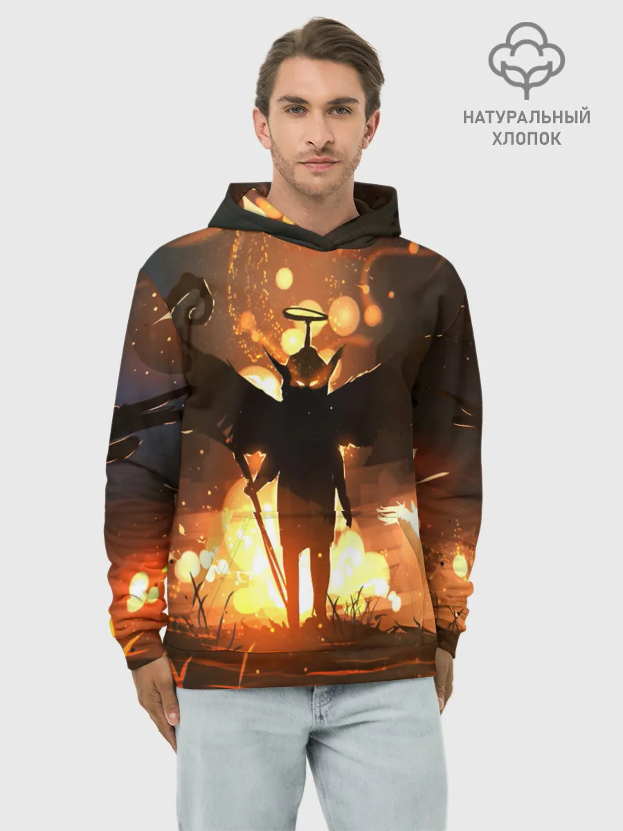 Худи мужской база хлопок / Темный ангел ада