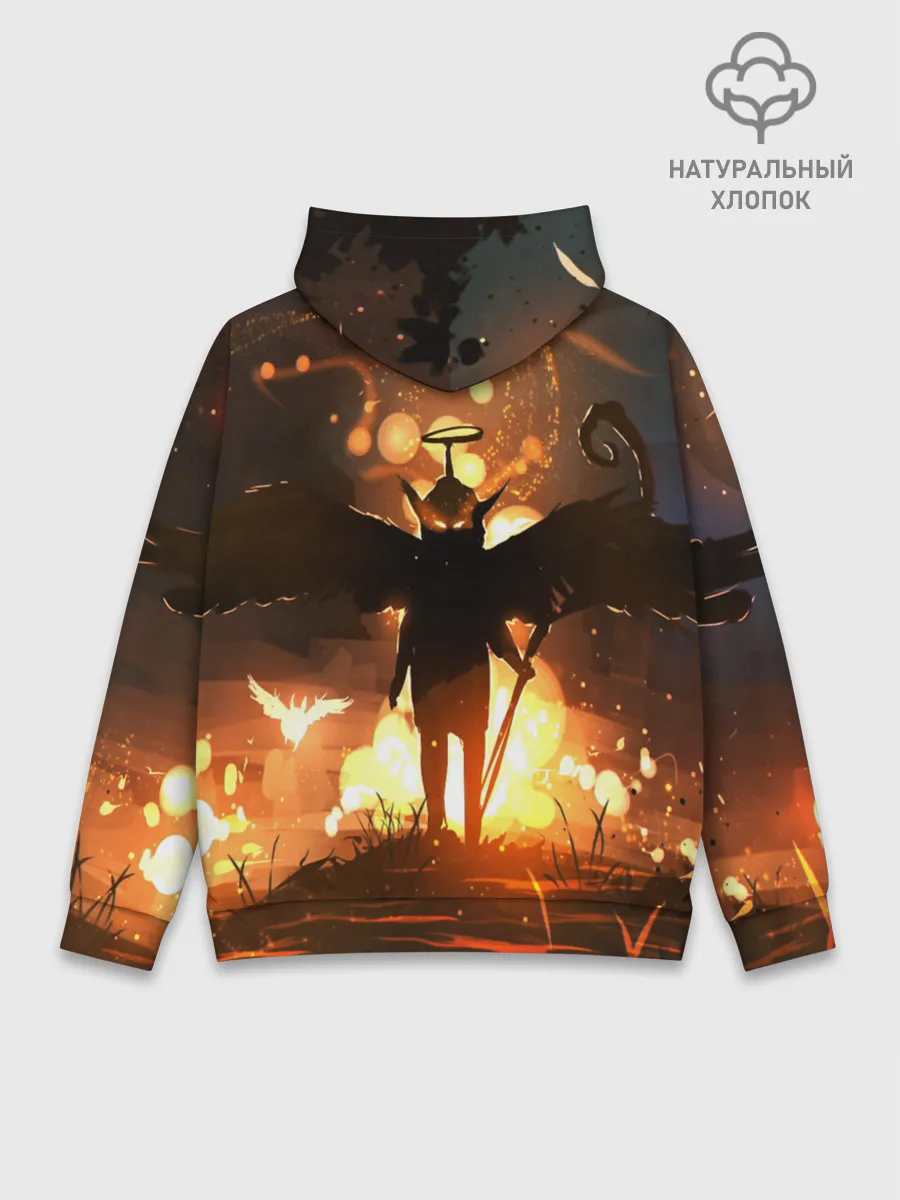 Худи мужской база хлопок / Темный ангел ада