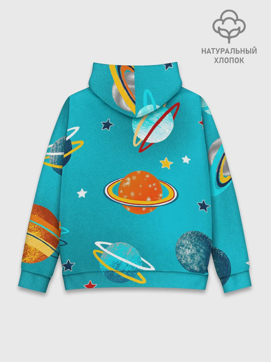 Худи мужской база хлопок / Необычные планеты
