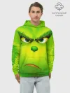 Худи мужской база хлопок / Гринч 3D/ The Grinch