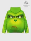 Худи мужской база хлопок / Гринч 3D/ The Grinch