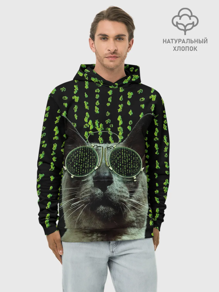 Худи мужской база хлопок / КОТ