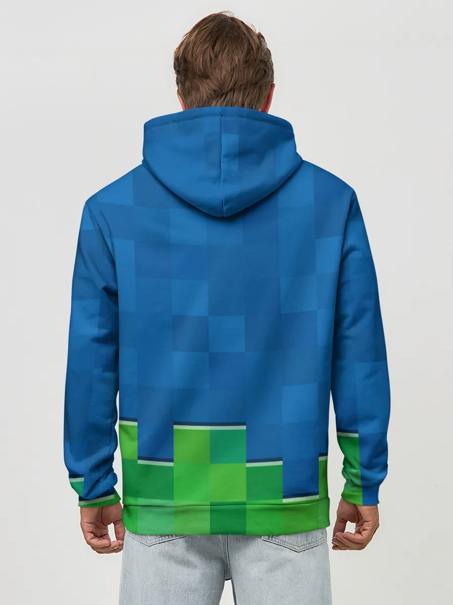 Худи мужской база хлопок / Minecraft / Майнкрафт