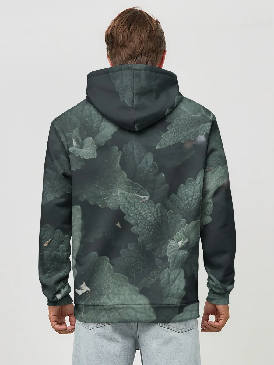 Худи мужской база хлопок / Мята.