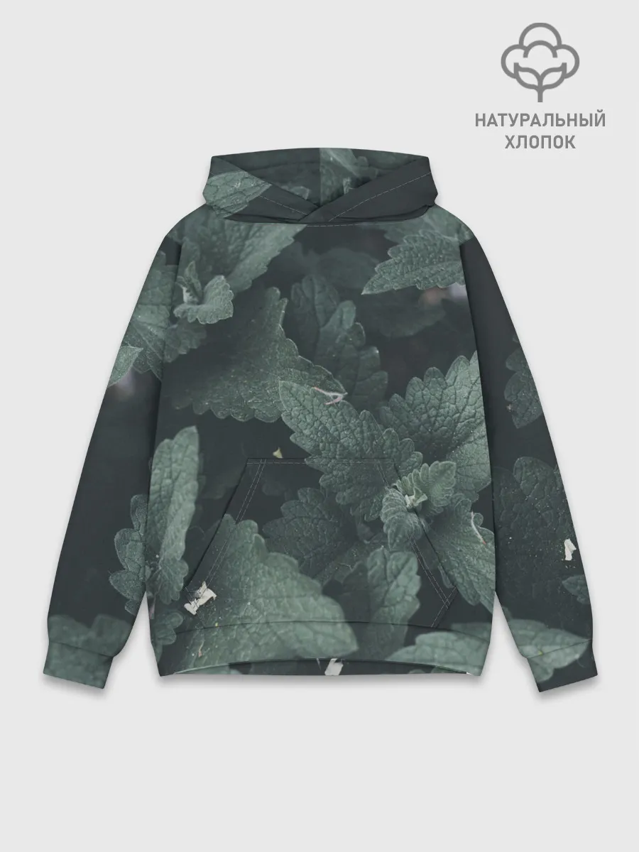 Худи мужской база хлопок / Мята.