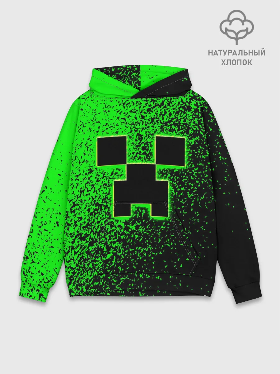 Худи мужской база хлопок / MINECRAFT