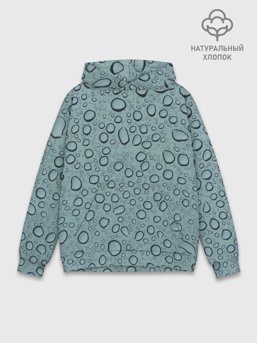 Худи мужской база хлопок / Капли.