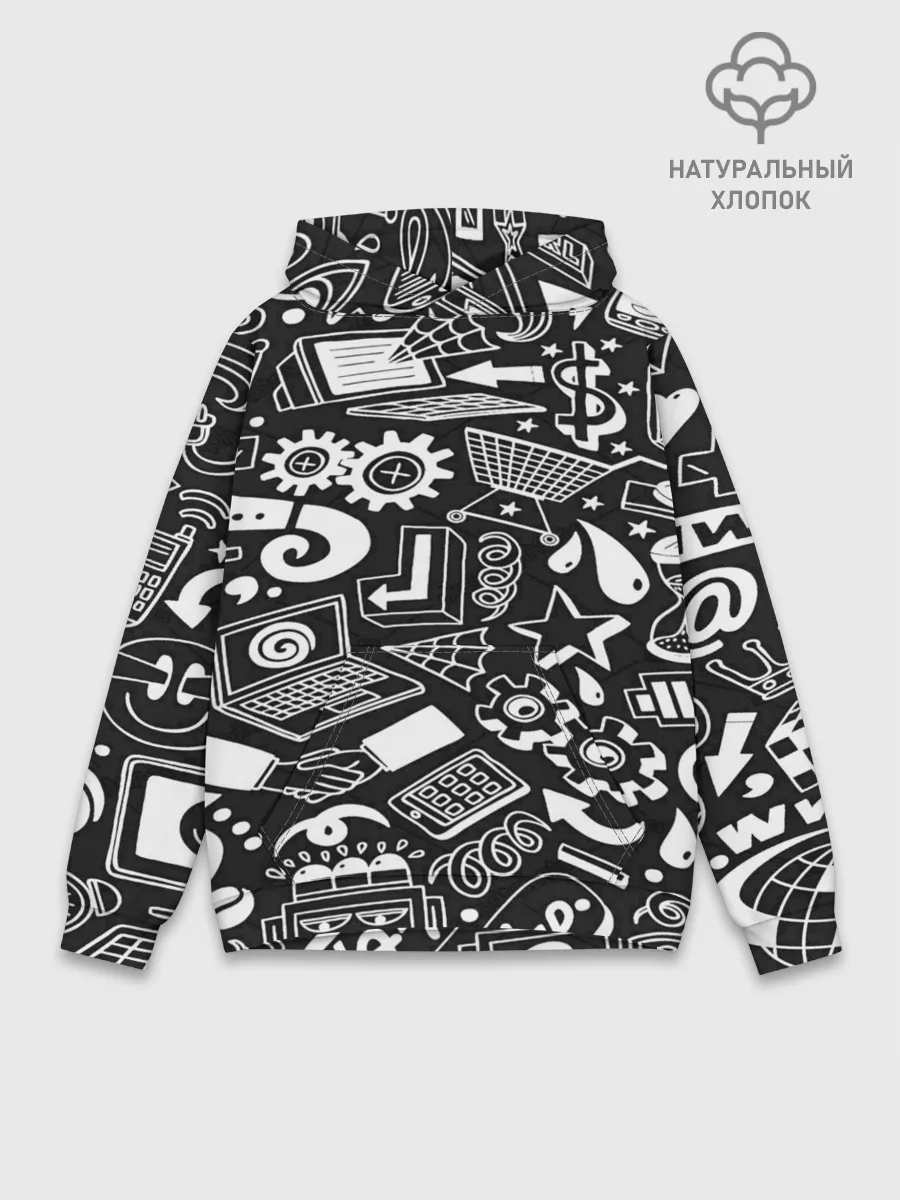 Худи мужской база хлопок / ПРОГРАММИСТЫ