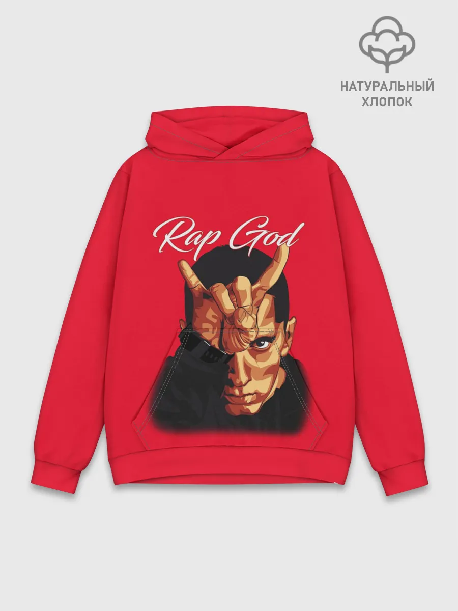Худи мужской база хлопок / EMINEM RAP GOD