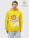 Худи мужской база хлопок / желток аниме