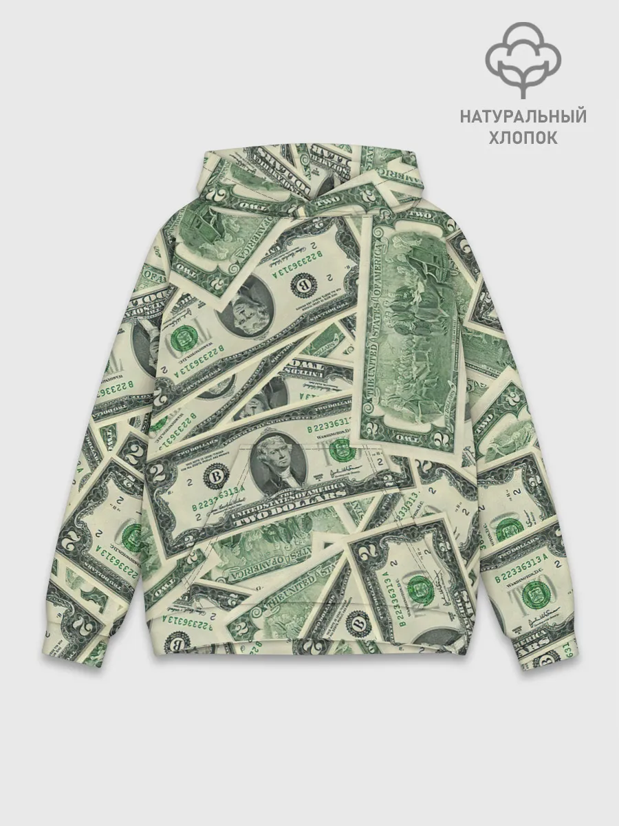 Худи мужской база хлопок / Доллар