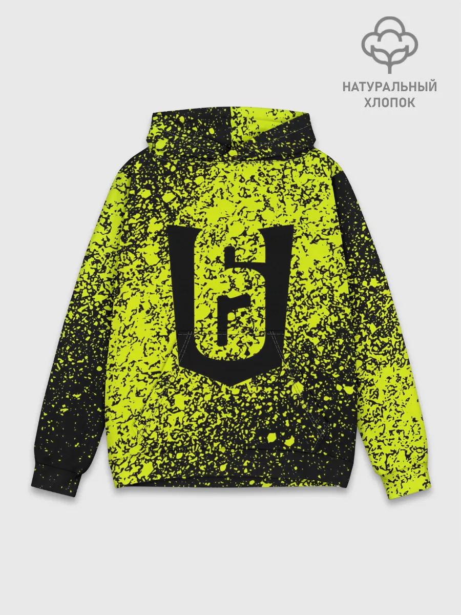 Худи мужской база хлопок / RAINBOW SIX SIEGE.