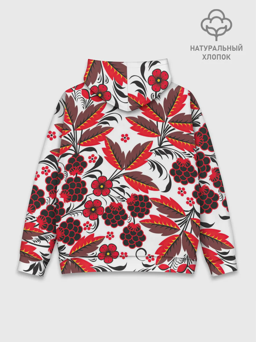 Худи мужской база хлопок / Хохлома