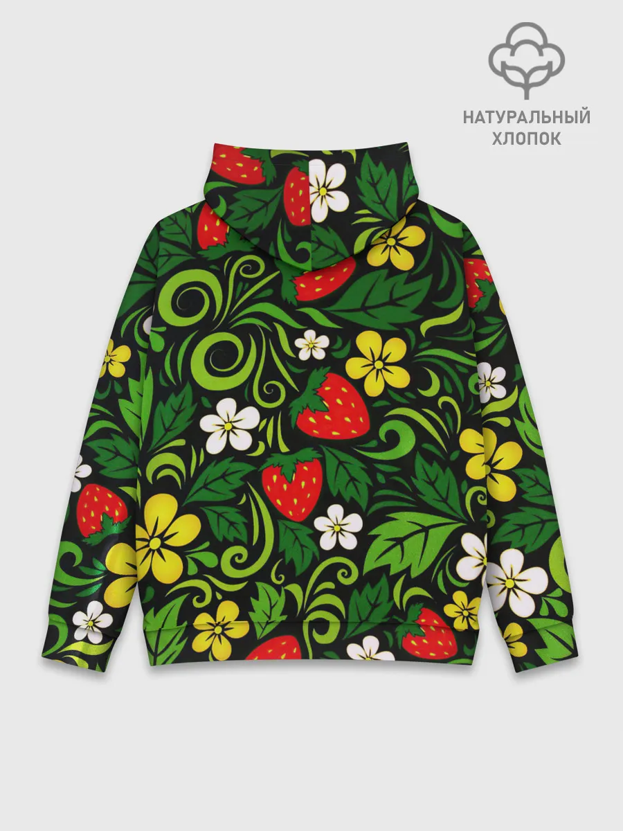 Худи мужской база хлопок / Хохлома