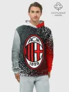 Худи мужской база хлопок / AC MILAN / МИЛАН