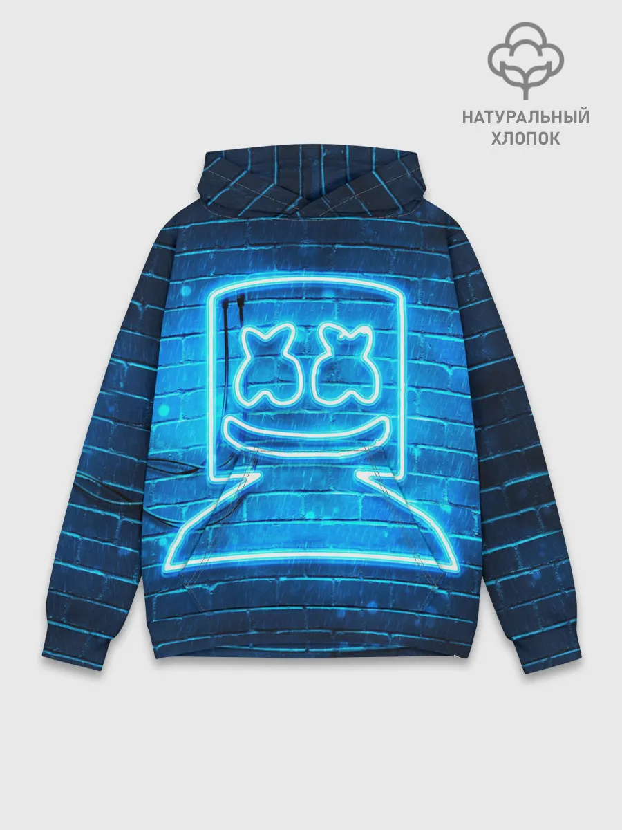 Худи мужской база хлопок / MARSHMELLO