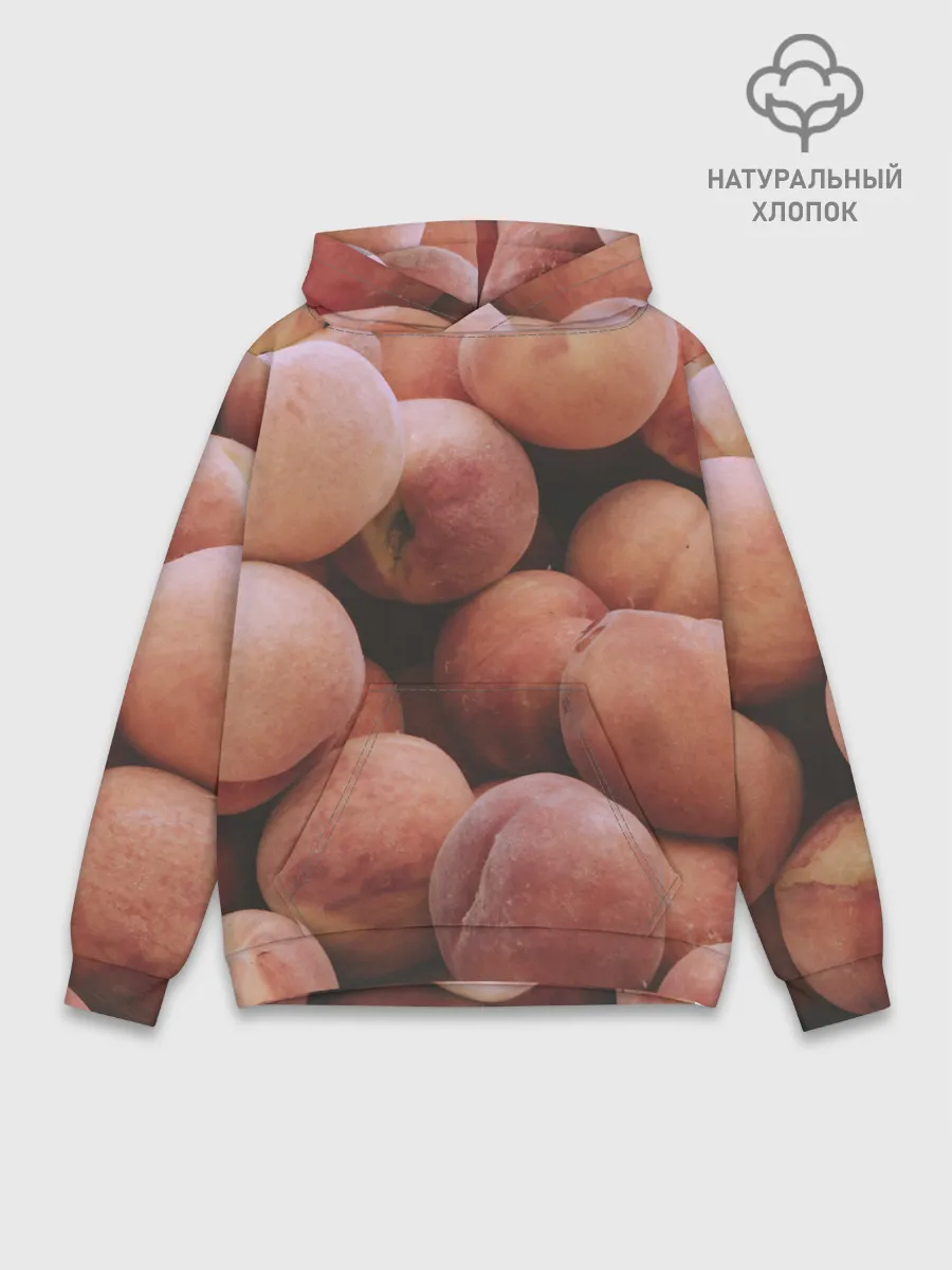 Худи мужской база хлопок / Персики.