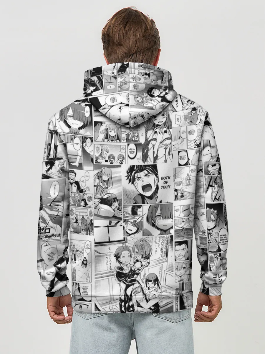 Худи мужской база хлопок / Re:Zero