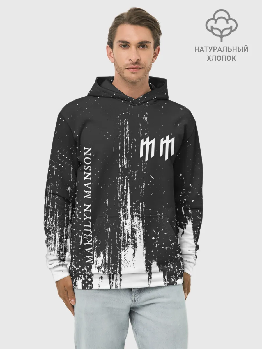 Худи мужской база хлопок / MARILYN MANSON / М. МЭНСОН
