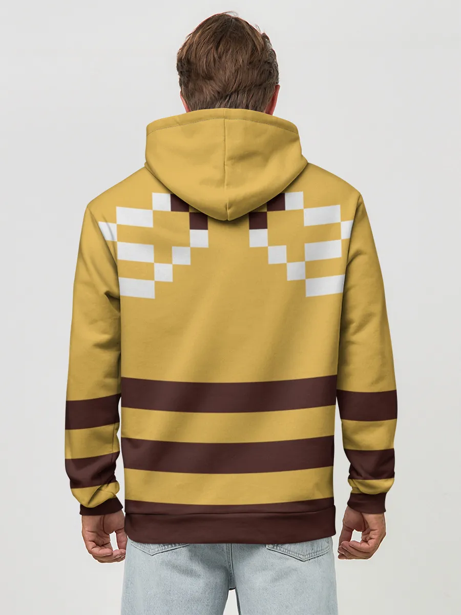 Худи мужской база хлопок / Minecraft Bee