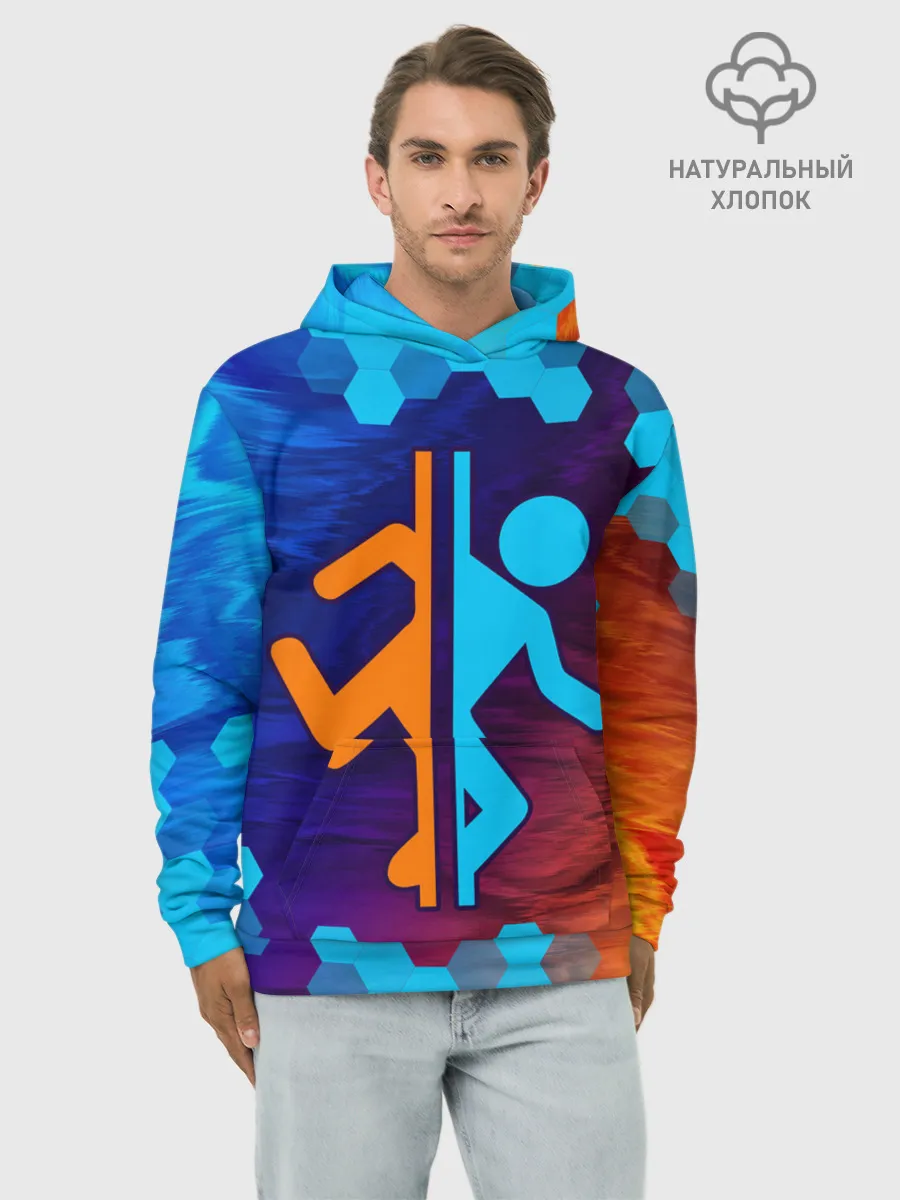 Худи мужской база хлопок / PORTAL / ПОРТАЛ