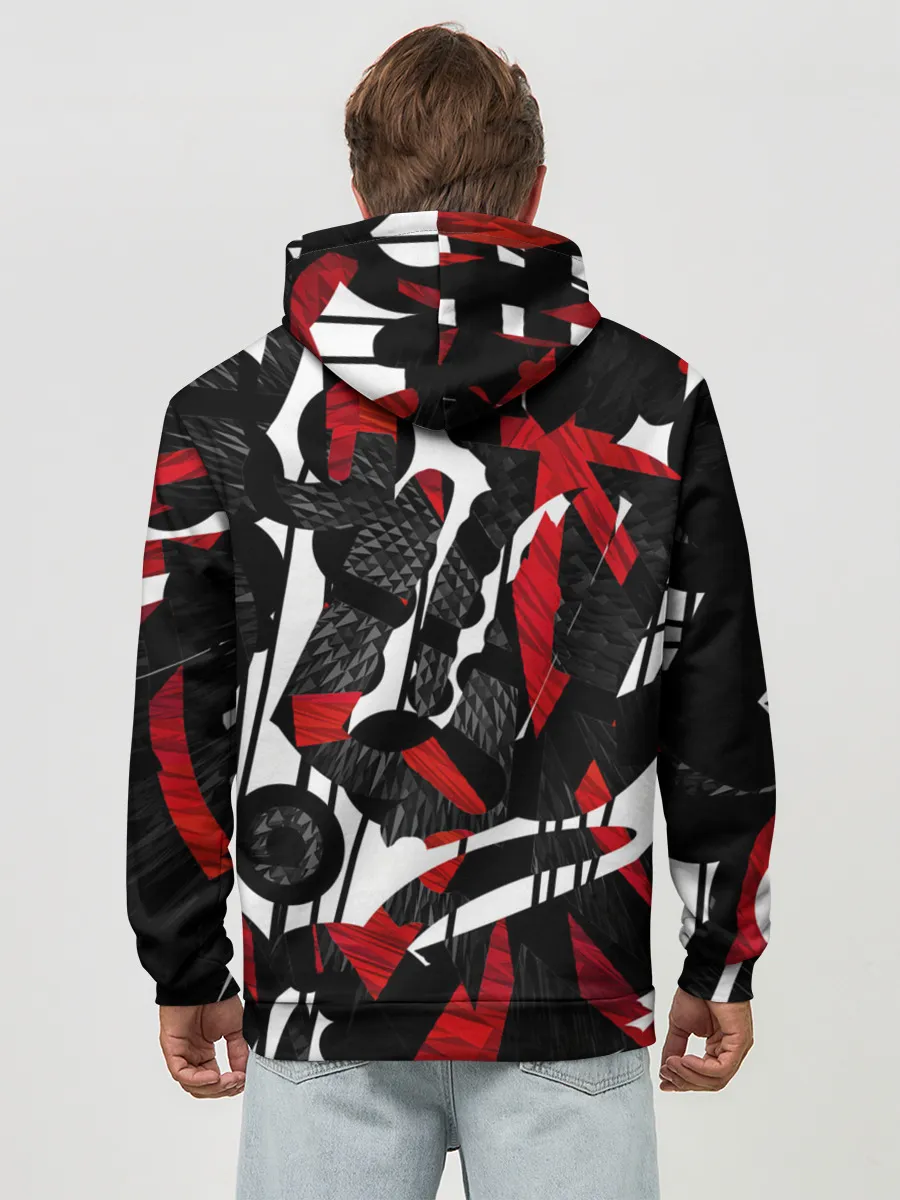 Худи мужской база хлопок / Abstract art