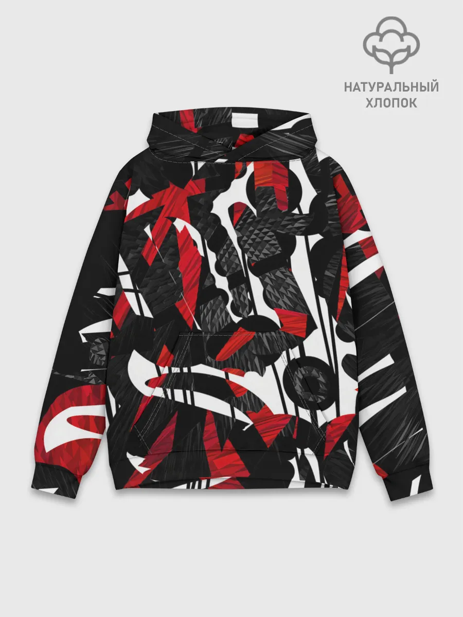 Худи мужской база хлопок / Abstract art