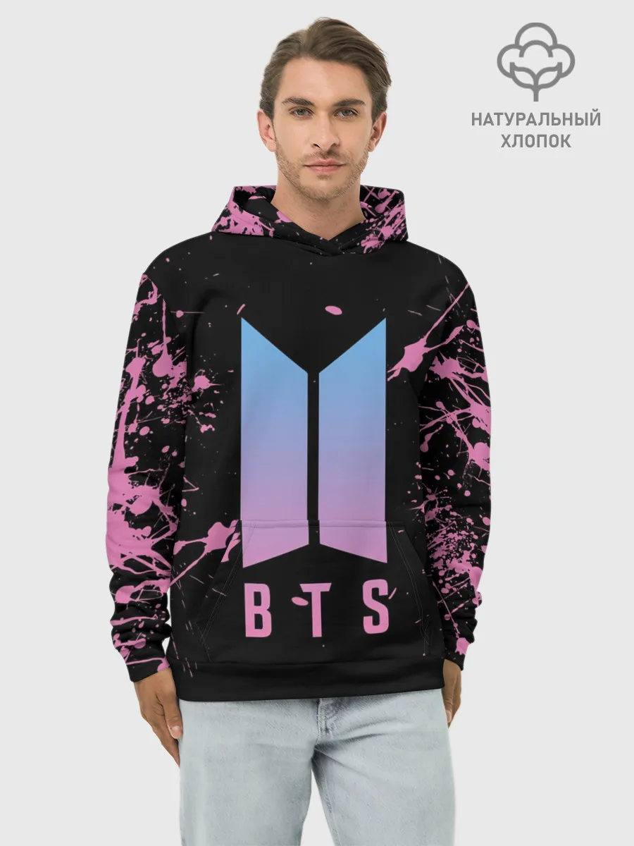 Худи мужской база хлопок / BTS