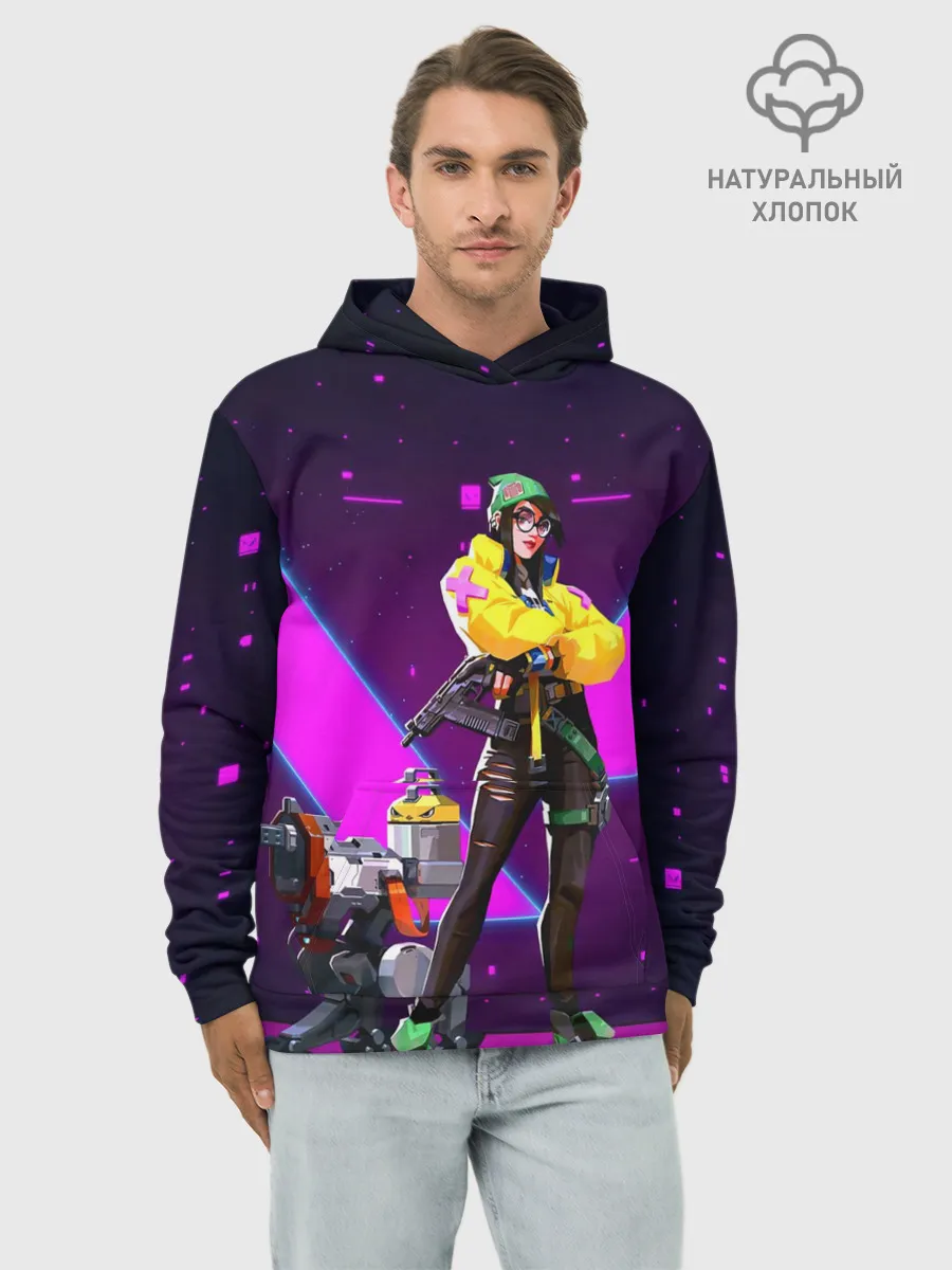 Худи мужской база хлопок / Valorant