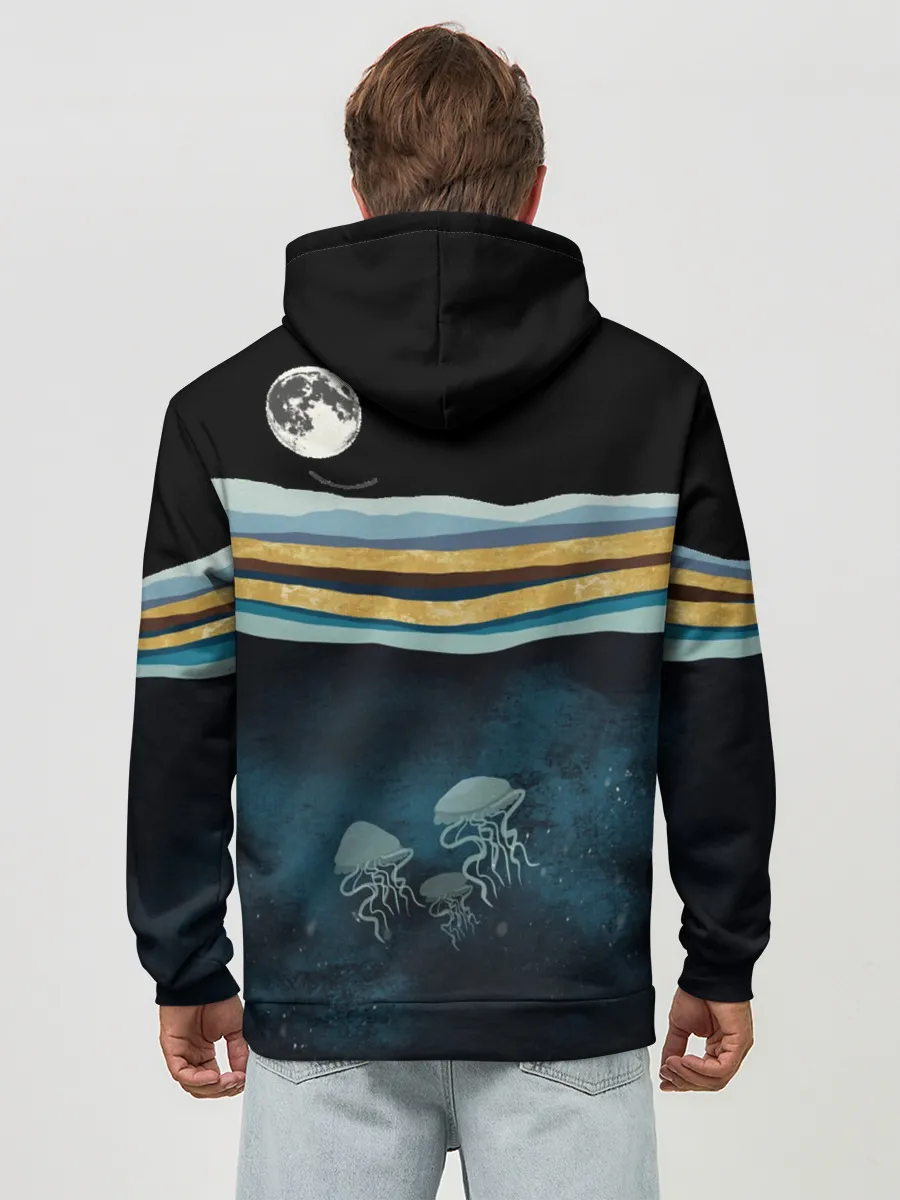 Худи мужской база хлопок / Кит