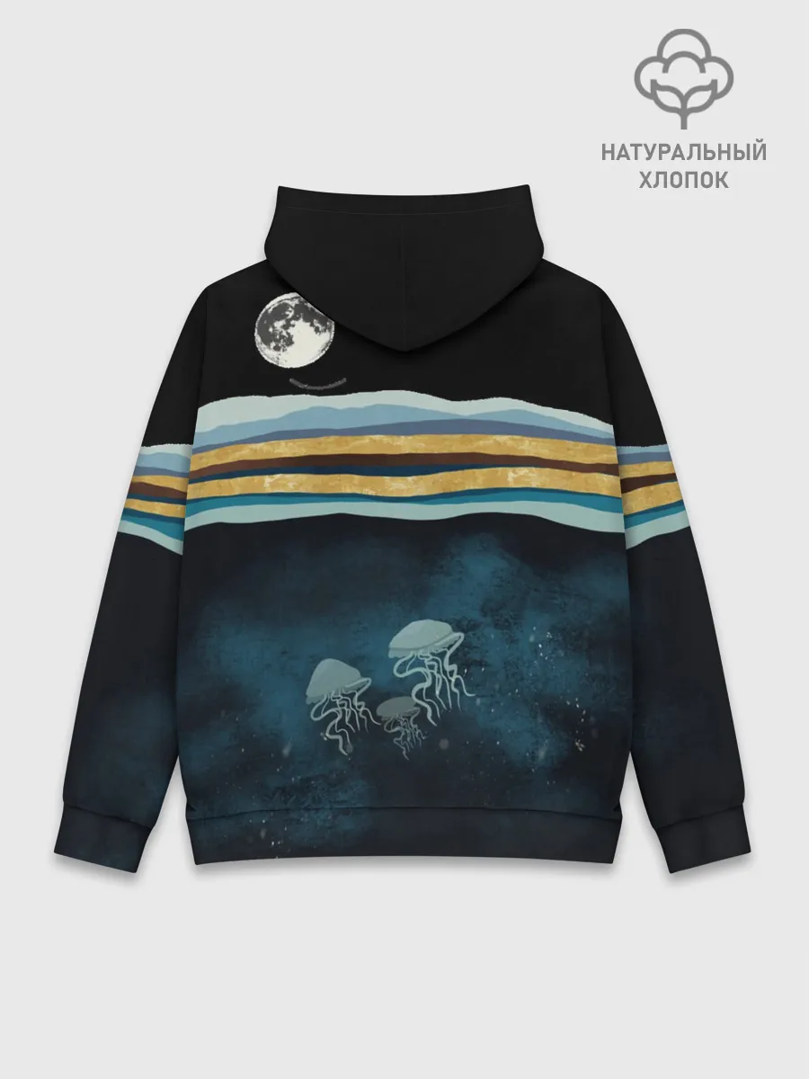 Худи мужской база хлопок / Кит