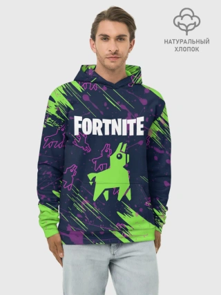 Худи мужской база хлопок / FORTNITE LAMA.