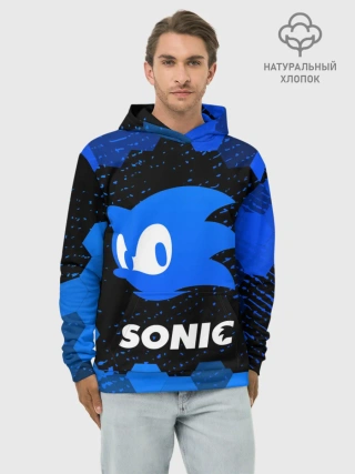 Худи мужской база хлопок / СОНИК / SONIC