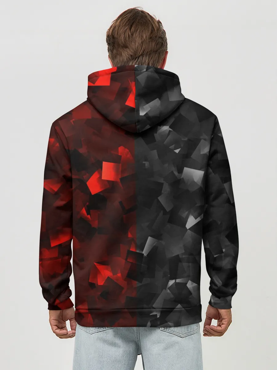 Худи мужской база хлопок / HONDA | RedBlack