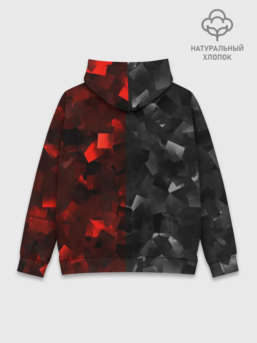 Худи мужской база хлопок / HONDA | RedBlack