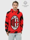 Худи мужской база хлопок / AC MILAN / МИЛАН