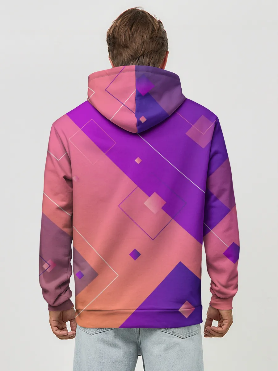 Худи мужской база хлопок / Геометрия