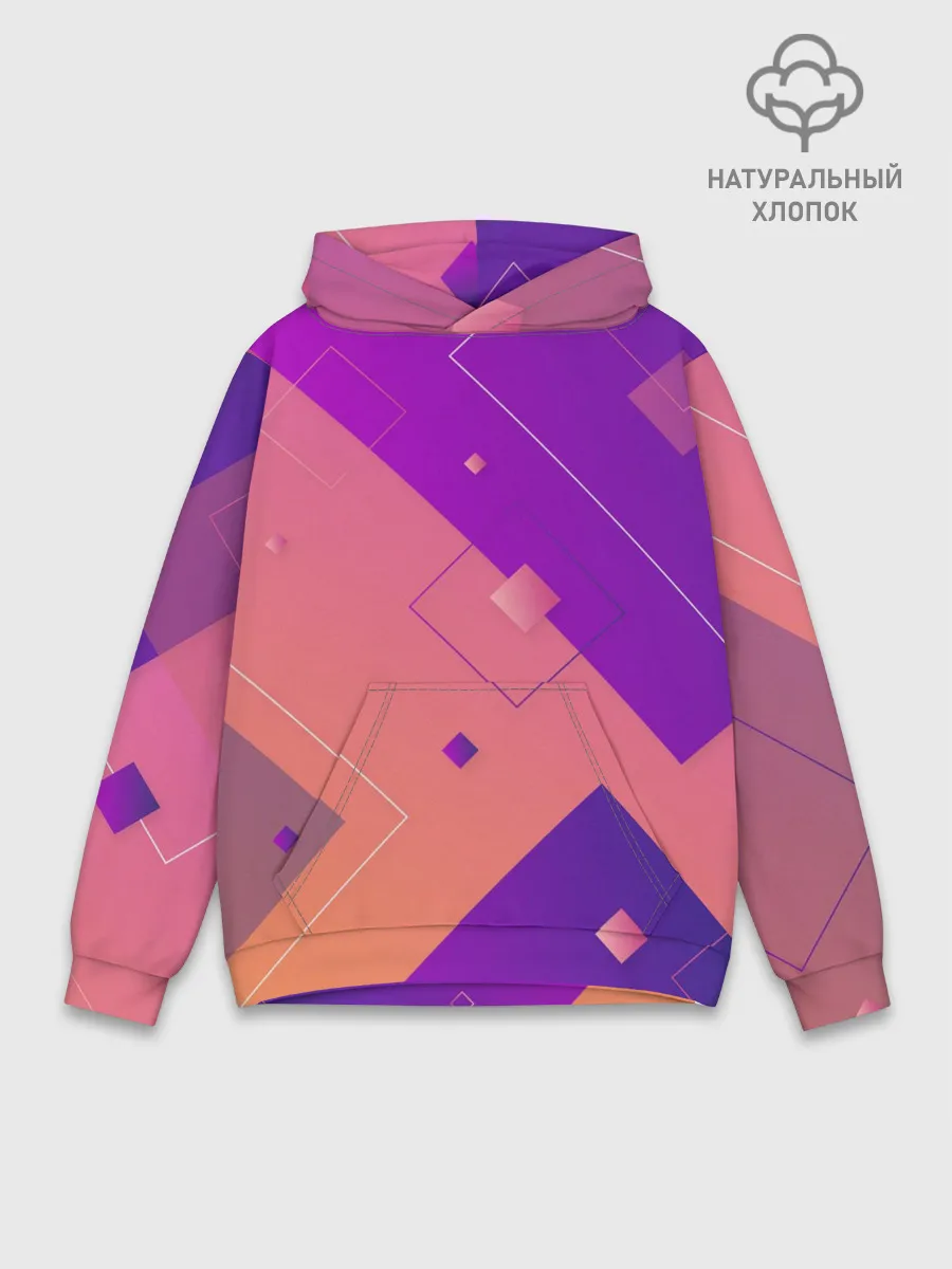 Худи мужской база хлопок / Геометрия