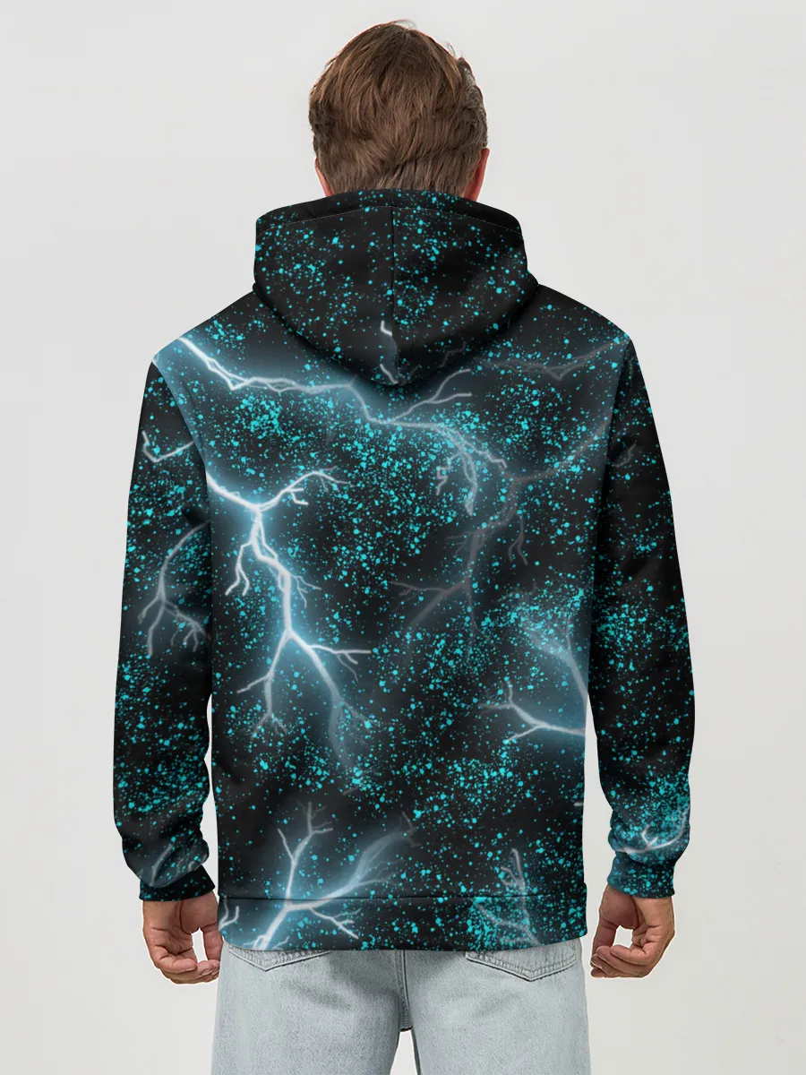 Худи мужской база хлопок / Молния