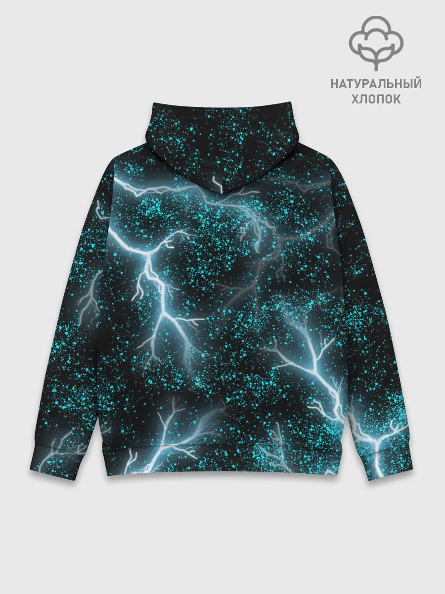 Худи мужской база хлопок / Молния
