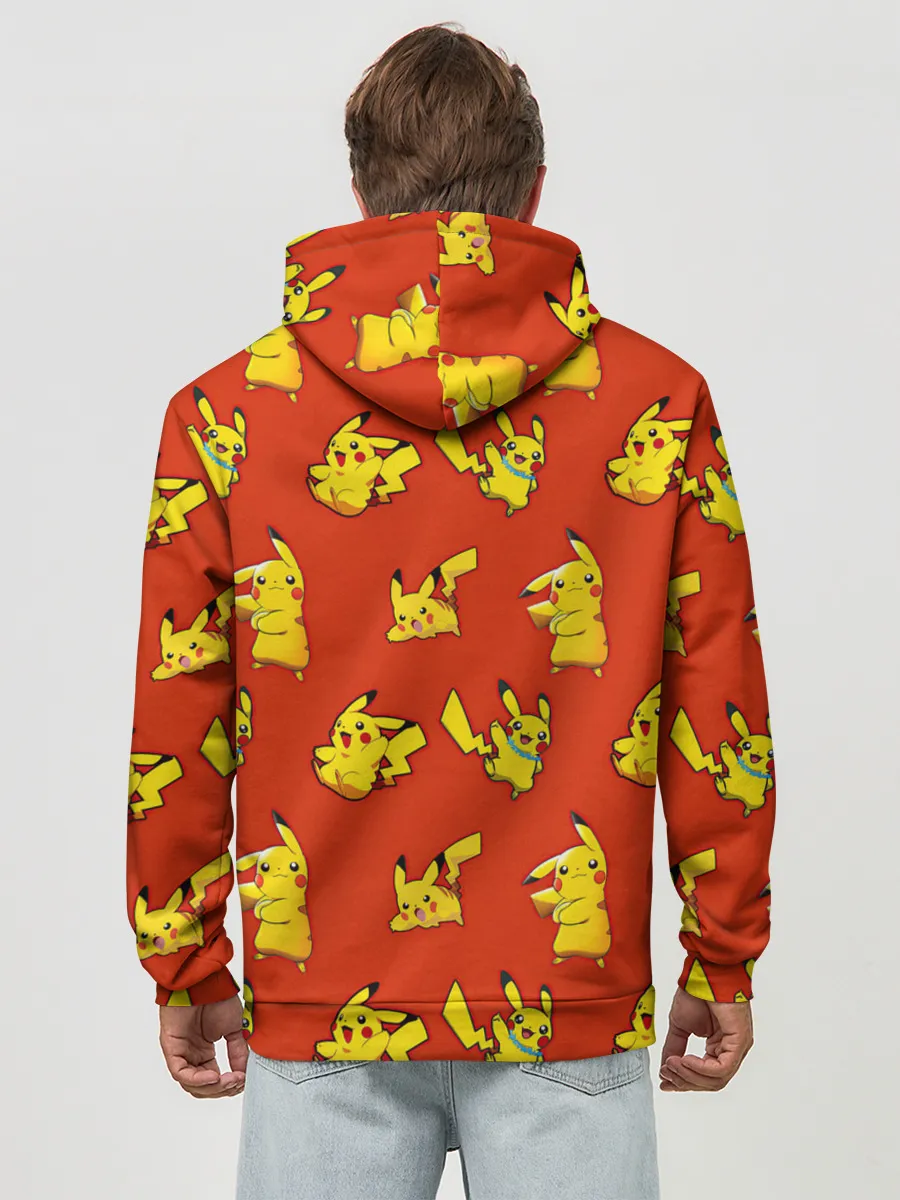 Худи мужской база хлопок / Пикачу