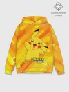 Худи мужской база хлопок / Pikachu Pika Pika