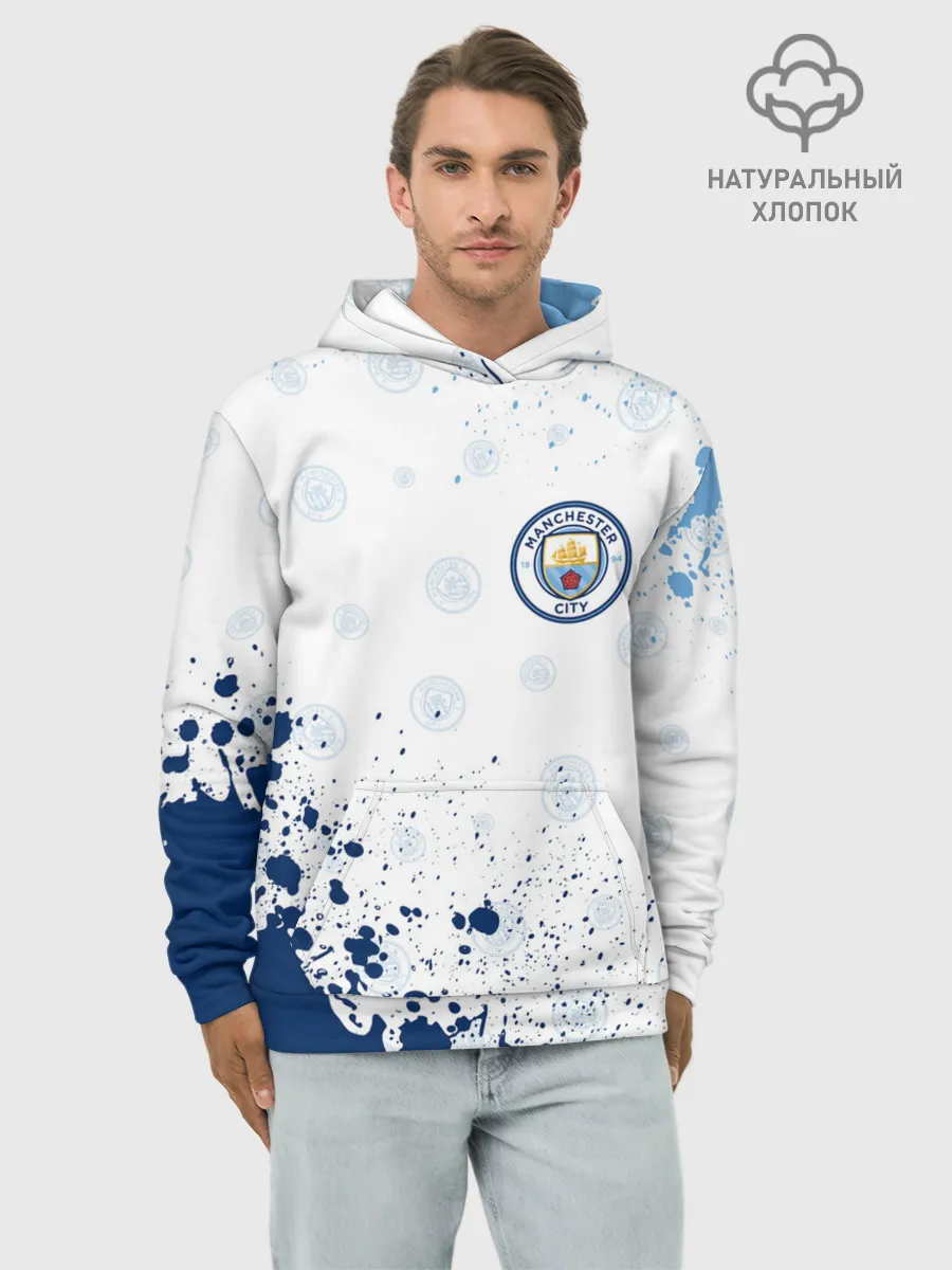 Худи мужской база хлопок / MANCHESTER CITY Манчестер Сити