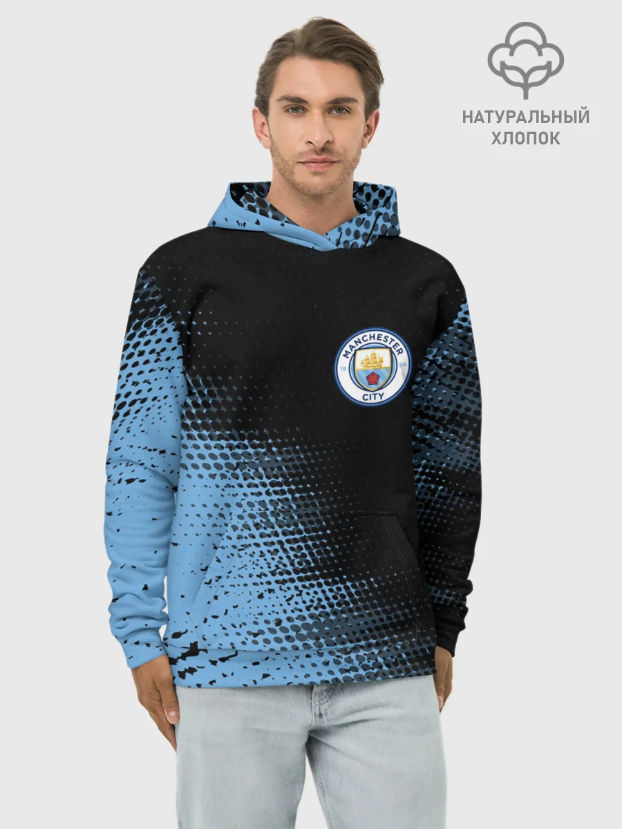 Худи мужской база хлопок / MANCHESTER CITY Манчестер Сити
