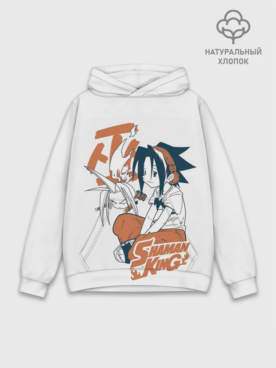 Худи мужской база хлопок / Дружба Йо и Амидамару